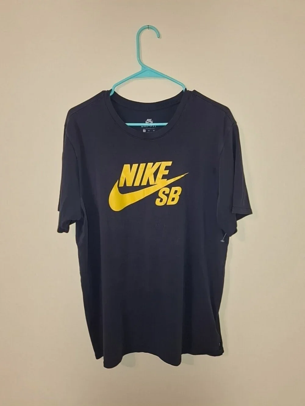 Nike Black Short Sleeve Tee with Yellow SB Logo